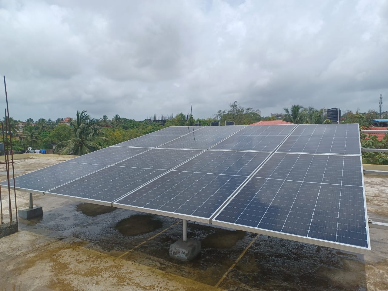 Solar Panel Installation at Manipal Industrial Area